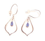 Holiday 2020 Stocking Stuffer-Arabesque Dangle Earrings with Gemstone Drops