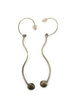 Sterling Silver Emerging Drop Earrings-Emergence Collection